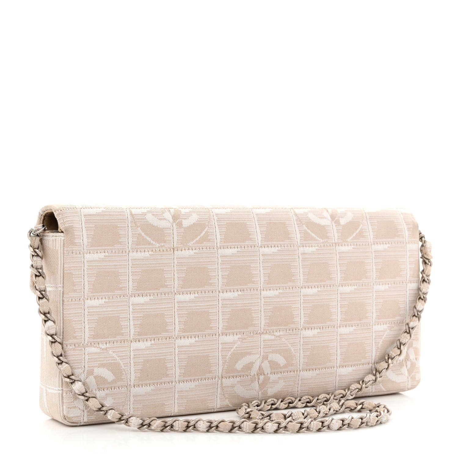 Chanel Nylon Travel East West Flap Beige 2 of 12
