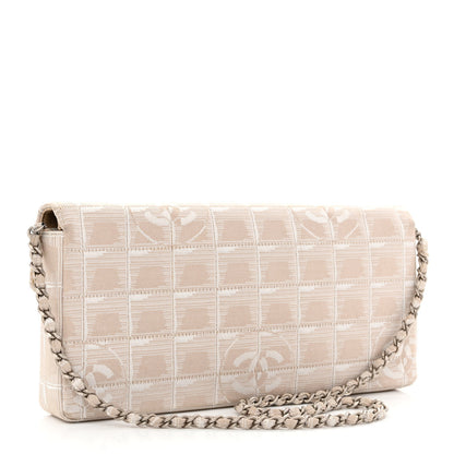 Chanel Nylon Travel East West Flap Beige 2 of 12