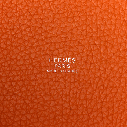Hermes Taurillon Clemence Picotin Lock 22 MM Orange 5 of 10