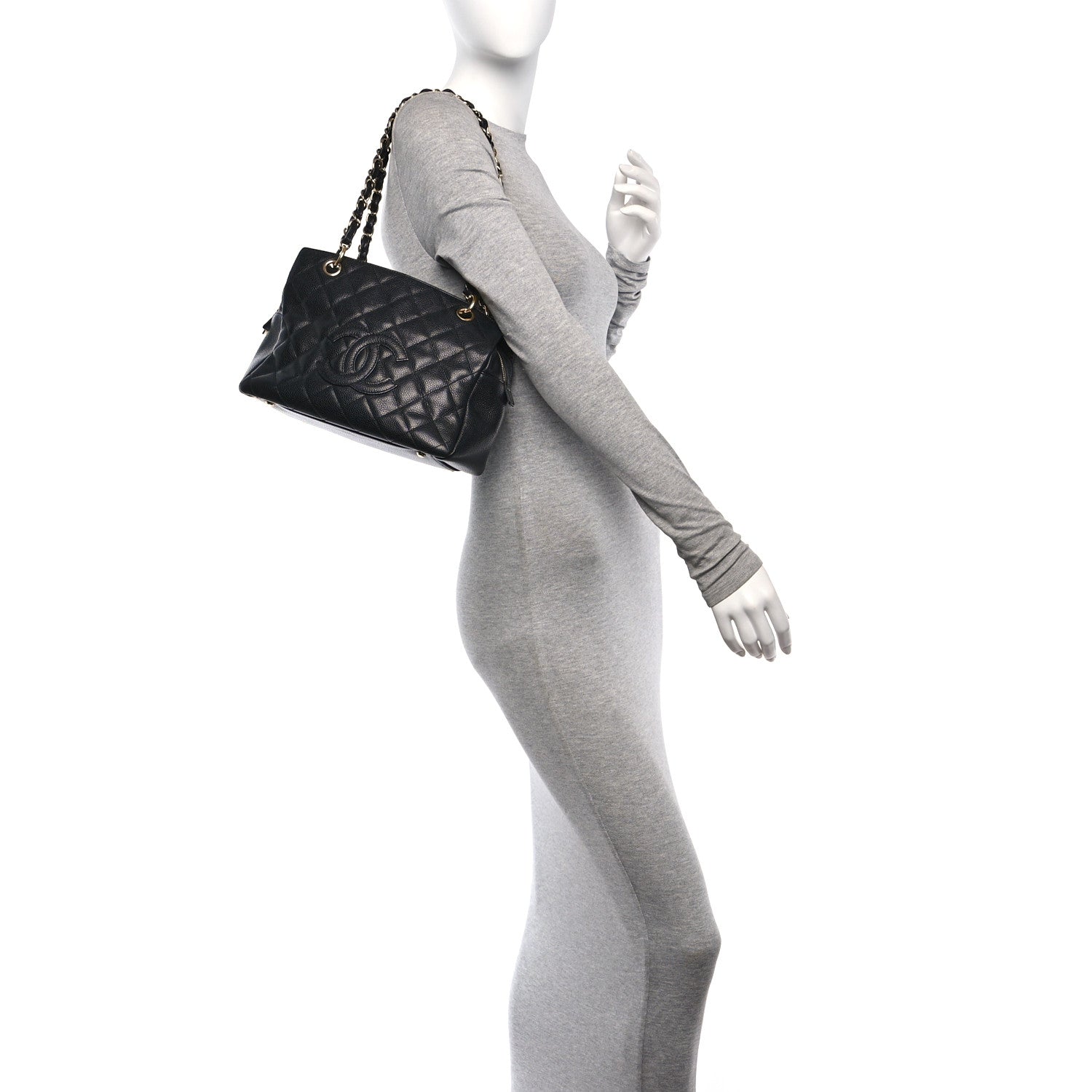 Chanel Caviar Quilted Petit Timeless Tote PTT Black 2 of 11