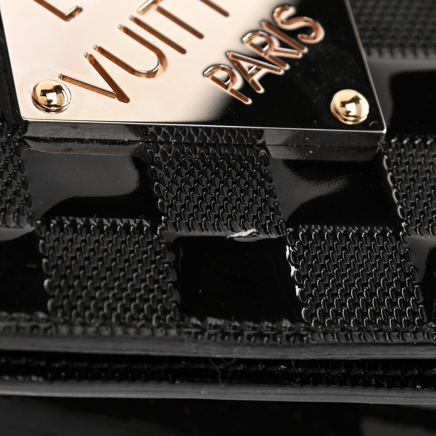 Damier Vernis Club Bag Black