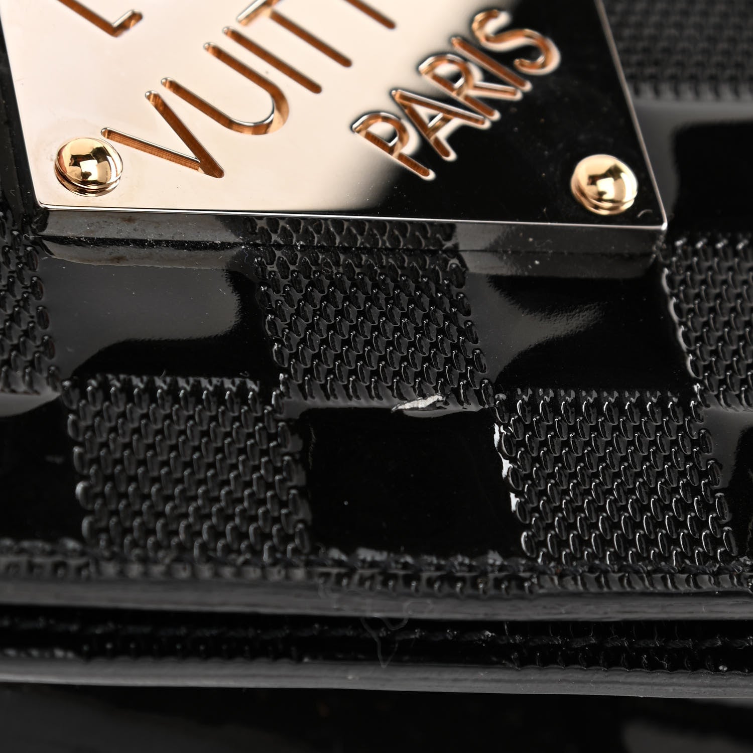 Louis Vuitton Damier Vernis Club Bag Black 13 of 13