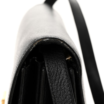Celine Goatskin Medium Classic Box Flap Bag Black 13 of 14