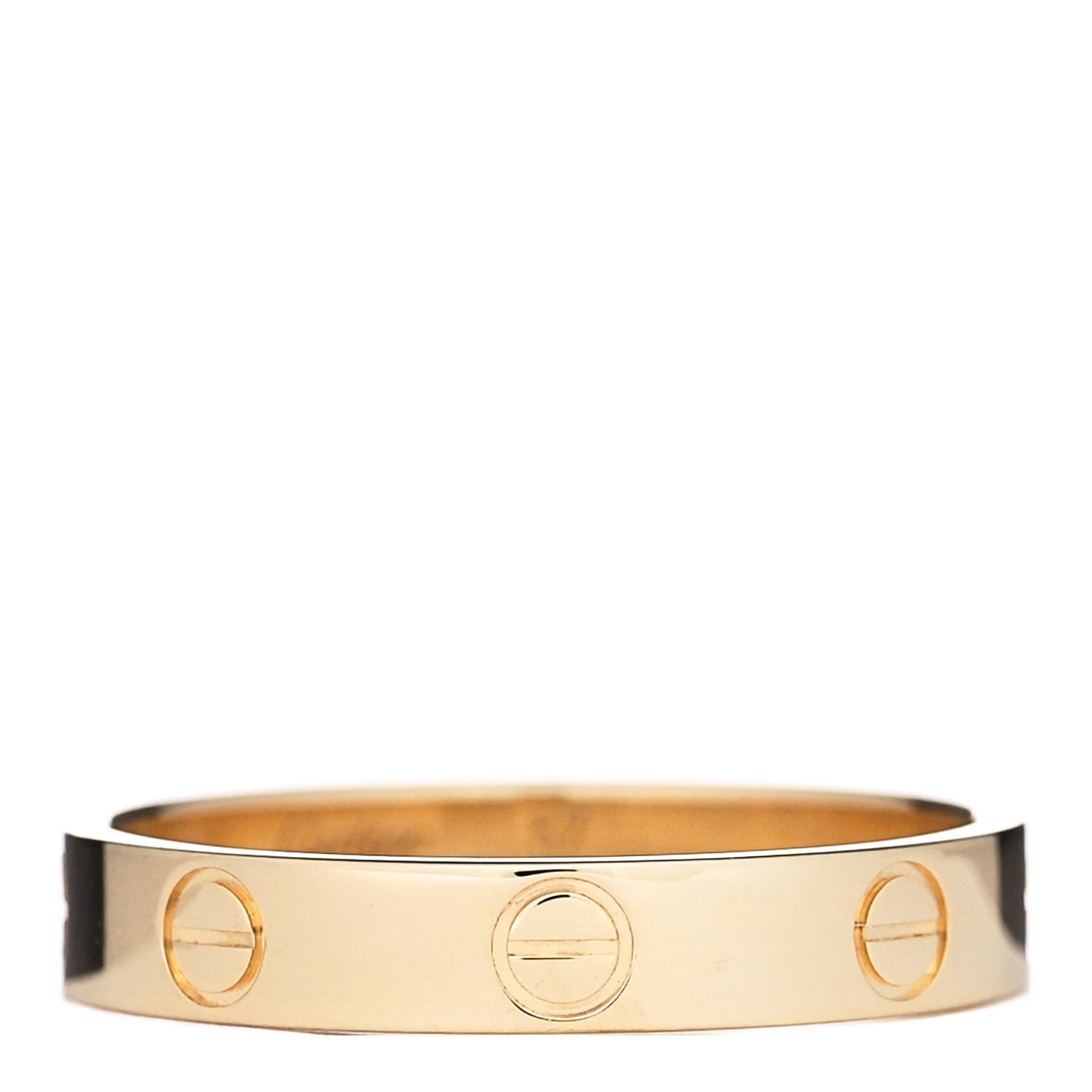18K Yellow Gold 3.5mm LOVE Wedding Band Ring 57 8