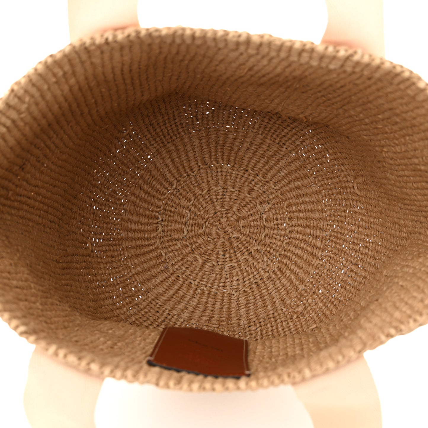 Raffia Large Woody Tote White