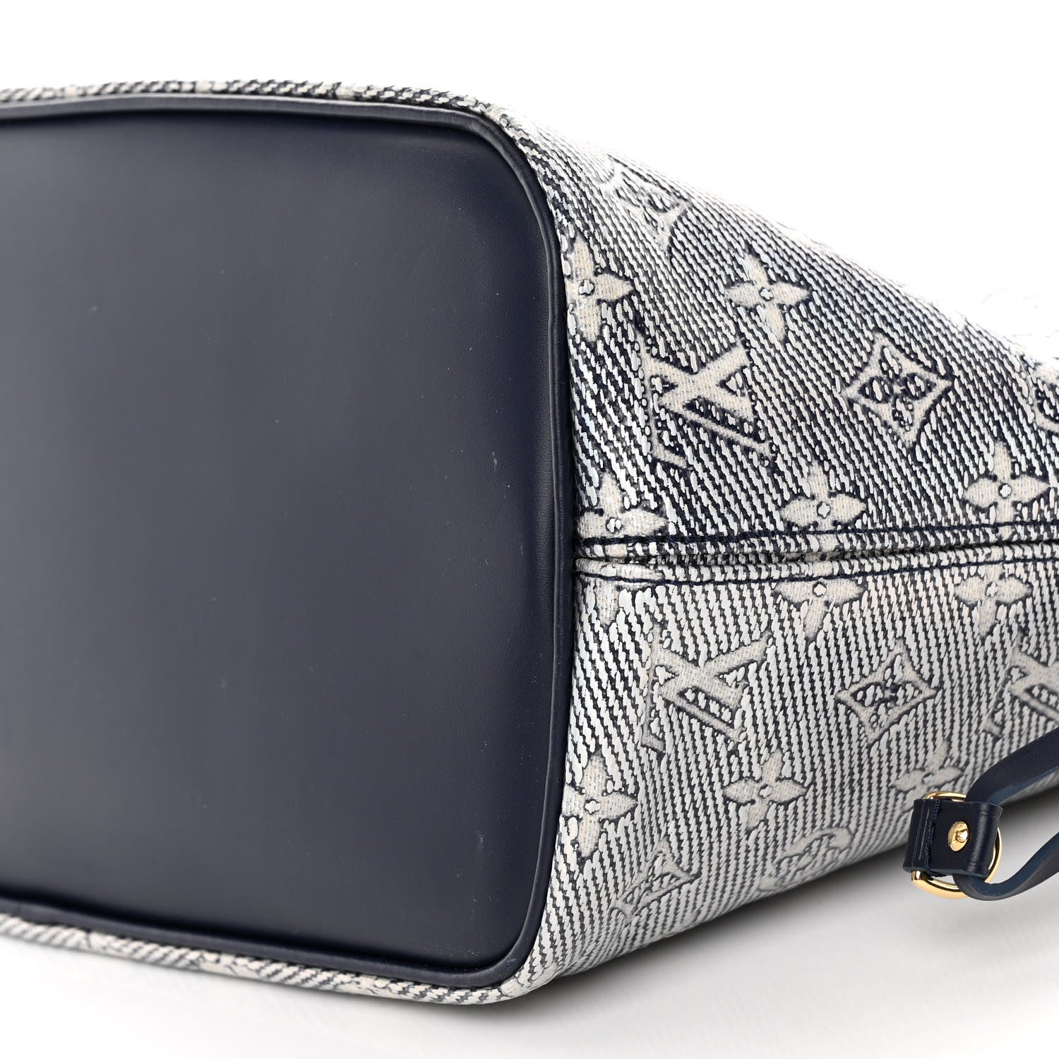 Louis Vuitton Monoglam Neverfull MM Blue 10 of 10