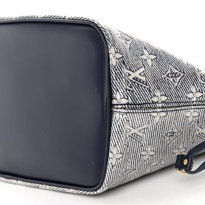 Louis Vuitton Monoglam Neverfull MM Blue 10 of 10