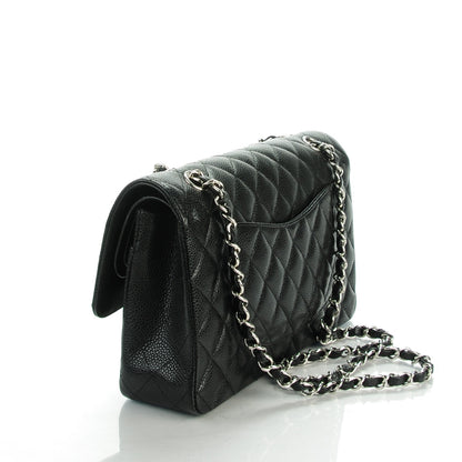 Chanel Caviar Quilted Medium Double Flap Black 3 of 10