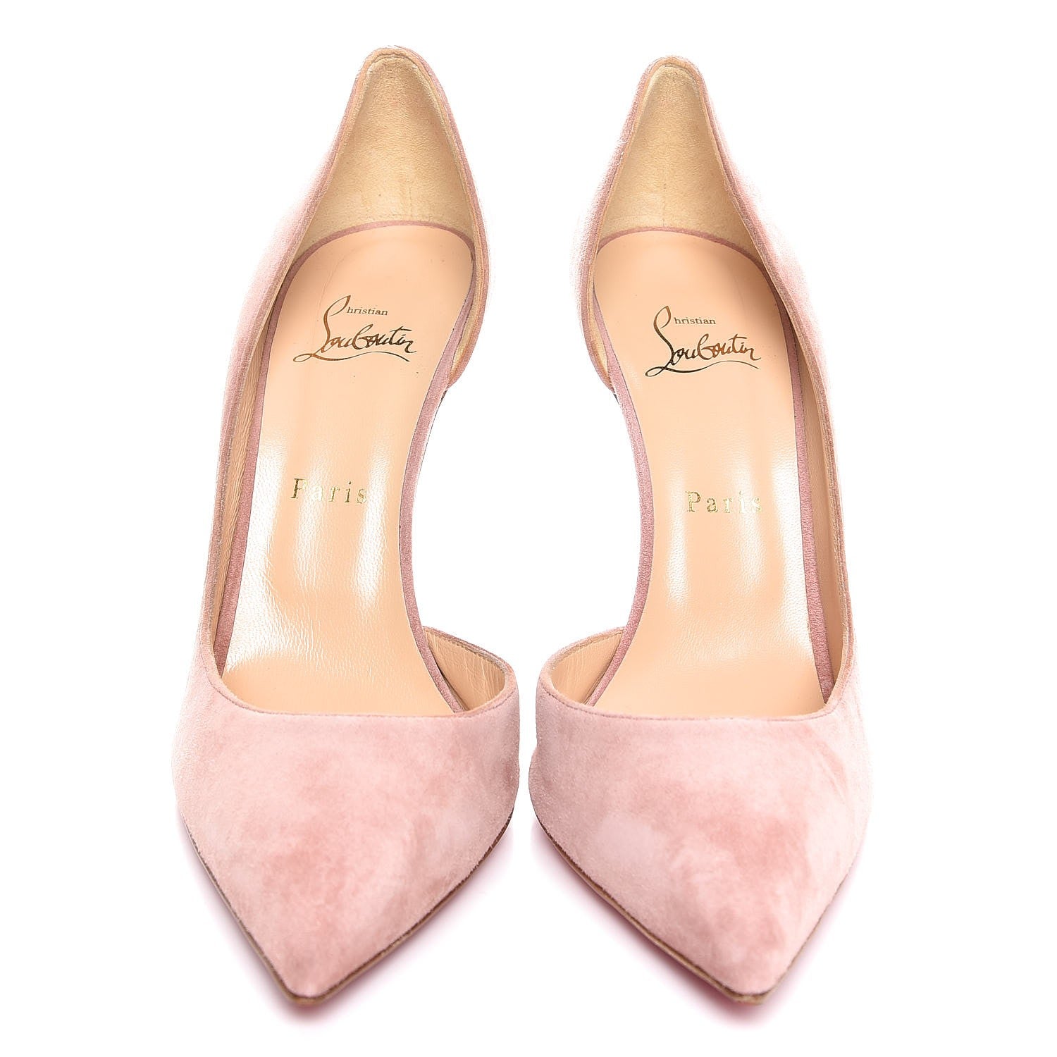 Christian Louboutin Suede Iriza 100 Pumps 40.5 Pink 2 of 9