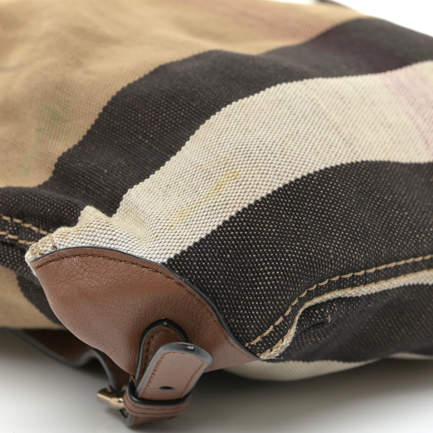 Overdyed Canvas Mega Check Medium Chiltern Backpack Tan