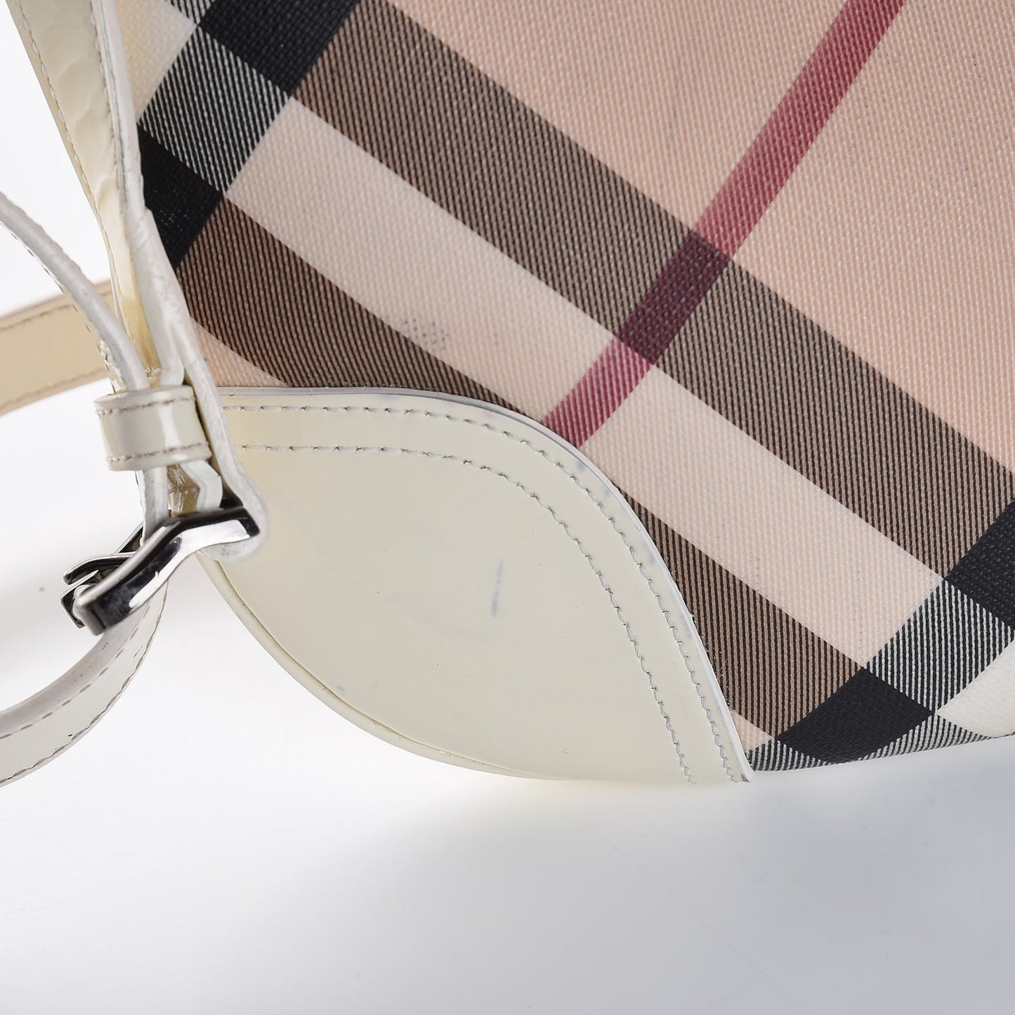 Nova Check Small Dryden Crossbody Bag White
