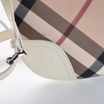 Burberry Nova Check Small Dryden Crossbody Bag White 13 of 14