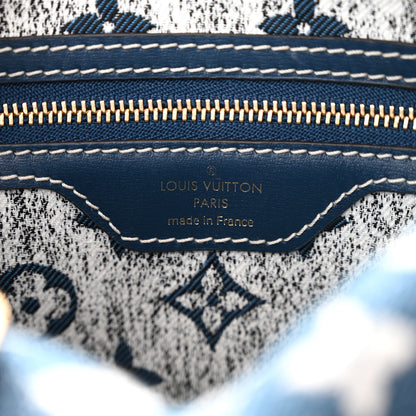 Louis Vuitton Monogram Jacquard Denim Speedy Bandouliere 25 Bleu 6 of 11