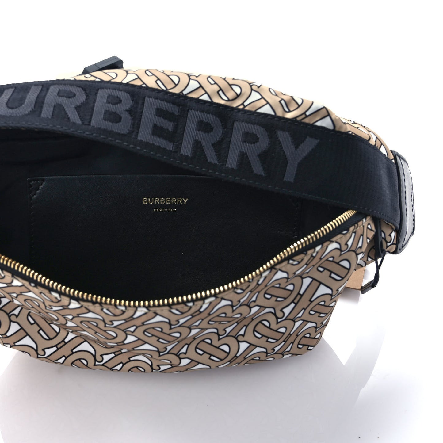 Nylon Monogram Sonny Bum Bag Beige