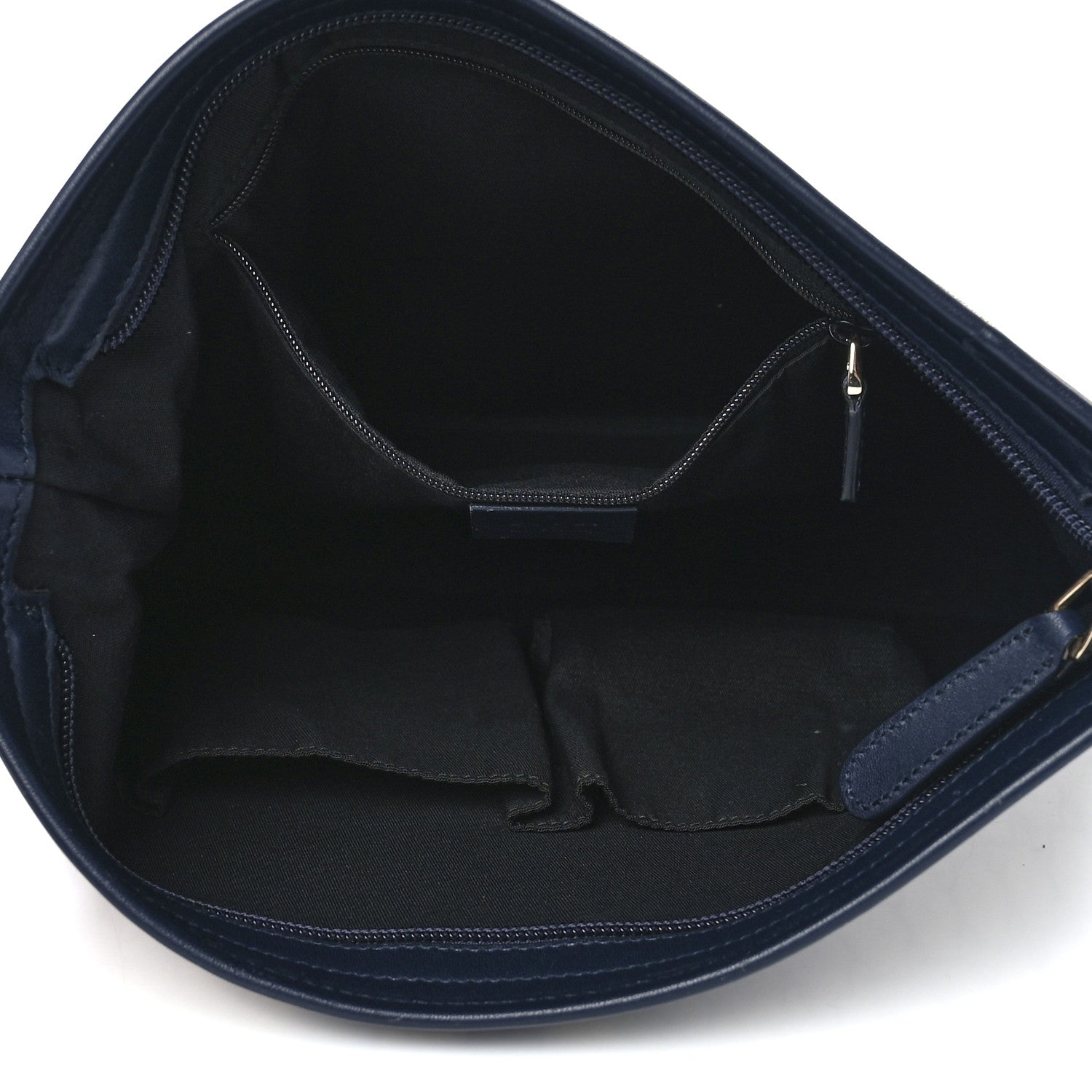 Gucci GG Plus Monogram Medium Flat Messenger Bag Navy 5 of 13