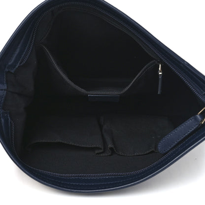 Gucci GG Plus Monogram Medium Flat Messenger Bag Navy 5 of 13