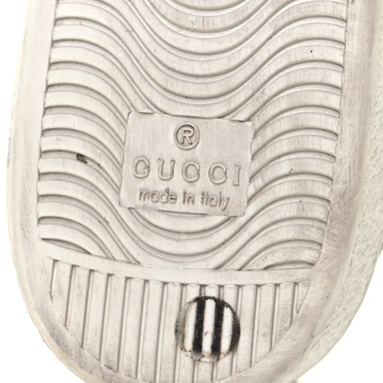 Gucci GG Supreme Monogram Bees Ayers Web Womens Ace Sneakers 36.5 Beige Oro Green Red 7 of 10