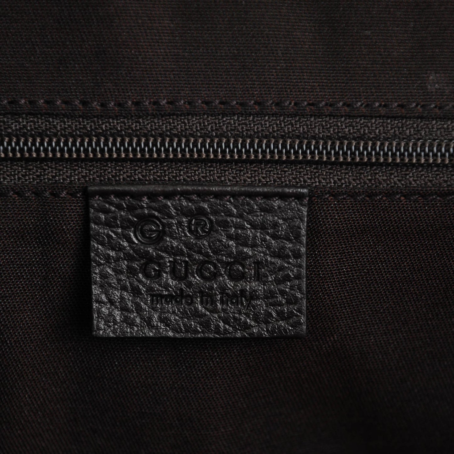 Crystal Monogram Travel Bag Brown