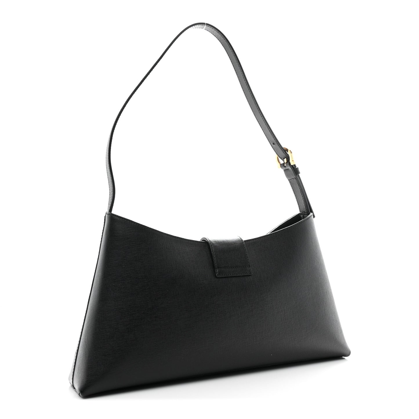 Saffiano Trifolio Shoulder Bag Black