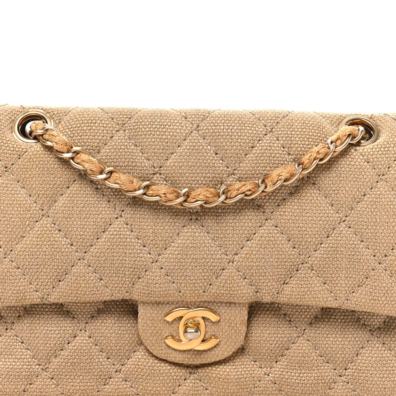 Chanel Jersey Quilted Small Single Flap Beige 1890524 – FASHIONPHILE