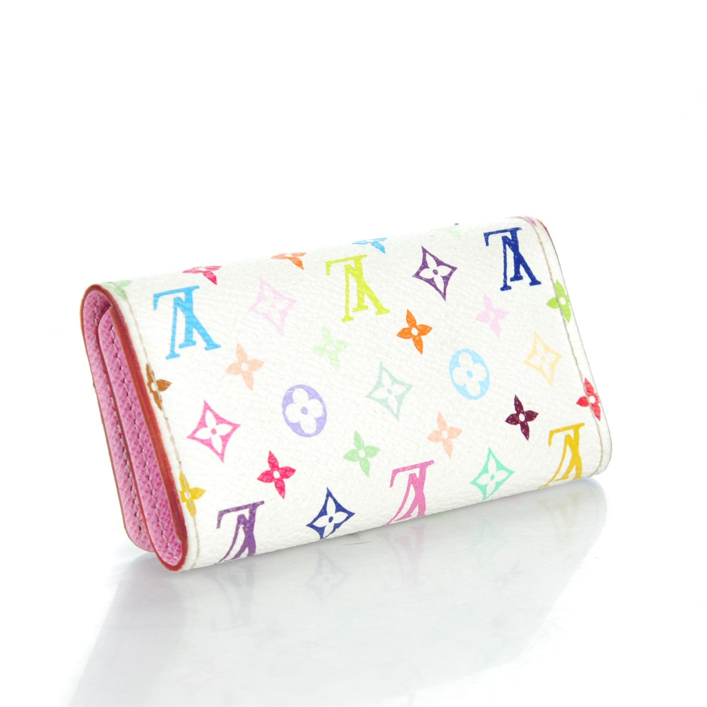 Monogram Multicolor Multicles 4 Key Holder White Litchi
