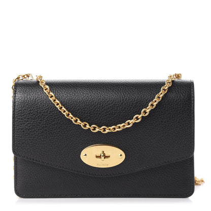 Mulberry Small Classic Grain Calfskin Small Darley Black 1 of 9