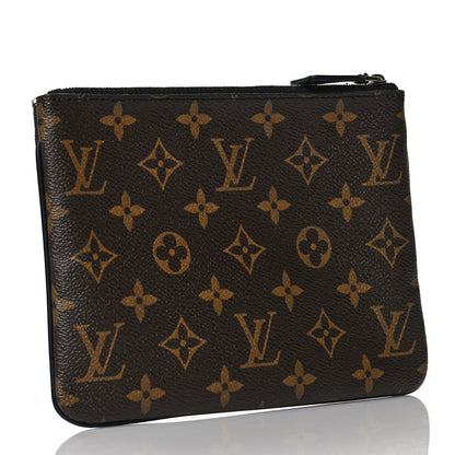 Louis Vuitton Monogram Stripes Pochette Plate PM 3 of 7