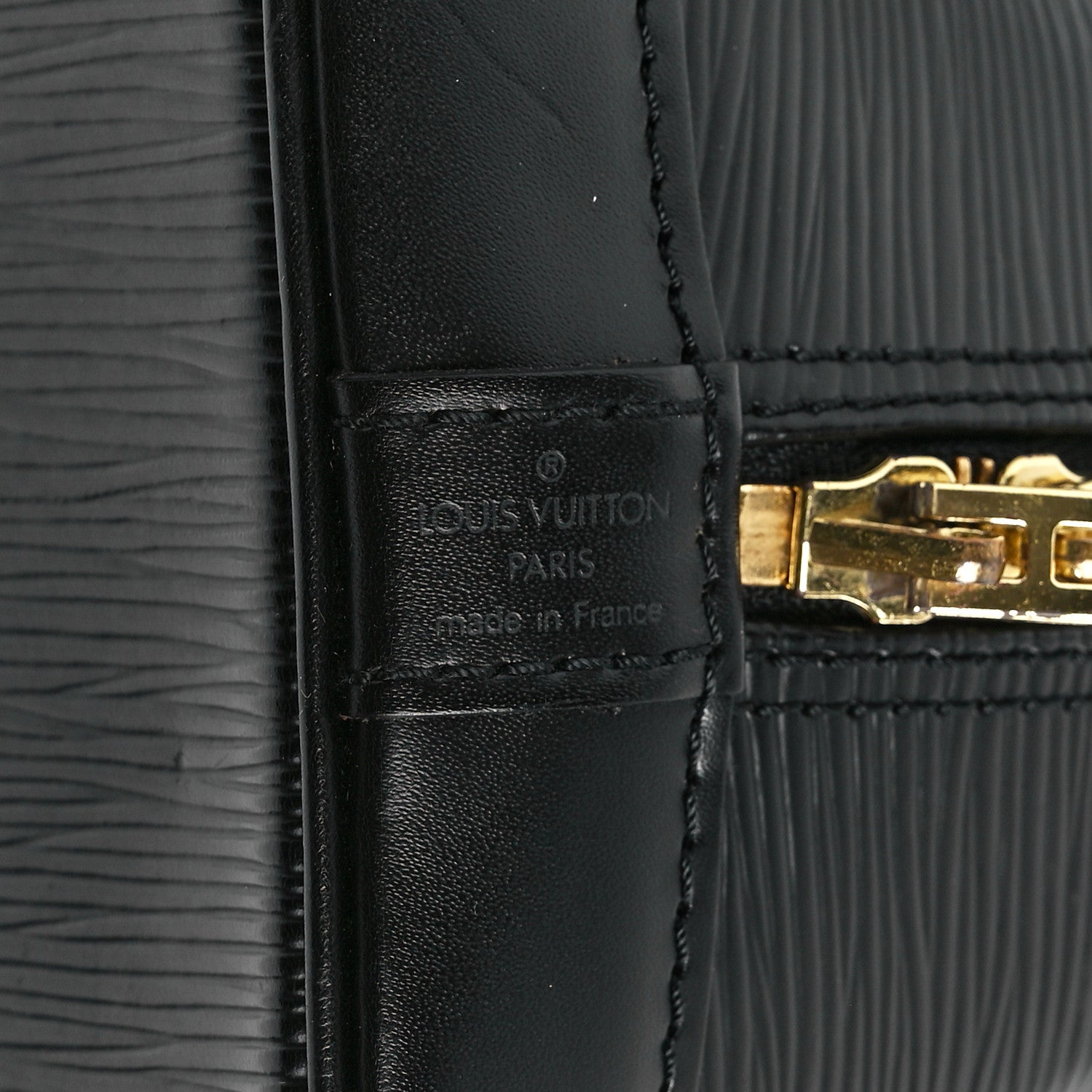 Louis Vuitton Epi Alma PM Black 8 of 12