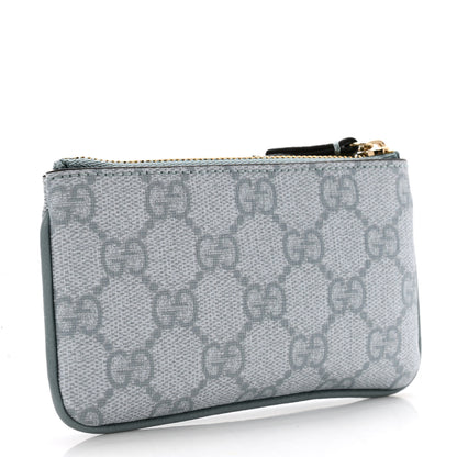 Gucci GG Supreme Monogram Web Ophidia Key Case Dusty Blue 3 of 8