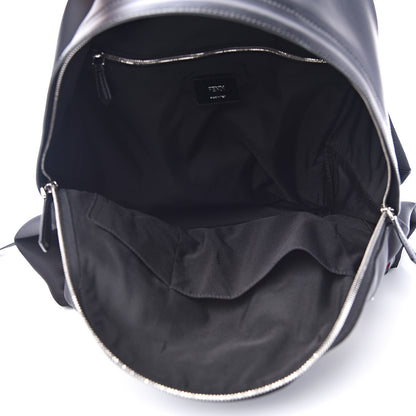 Fendi Nylon Vitello Liberty Metal Monster Eyes Rounded Backpack Black 4 of 8