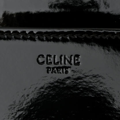 Celine Patent Calfskin Small 16 Top Handle Bag Black 6 of 11