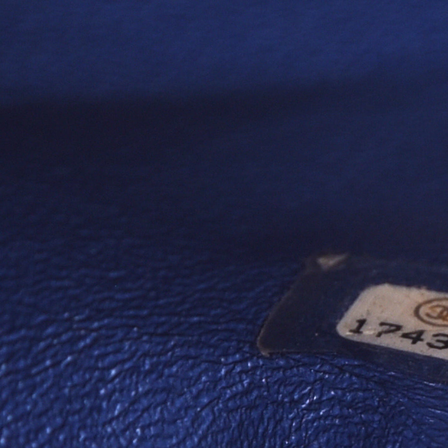 Patent Quilted Jumbo Double Flap Dark Blue
