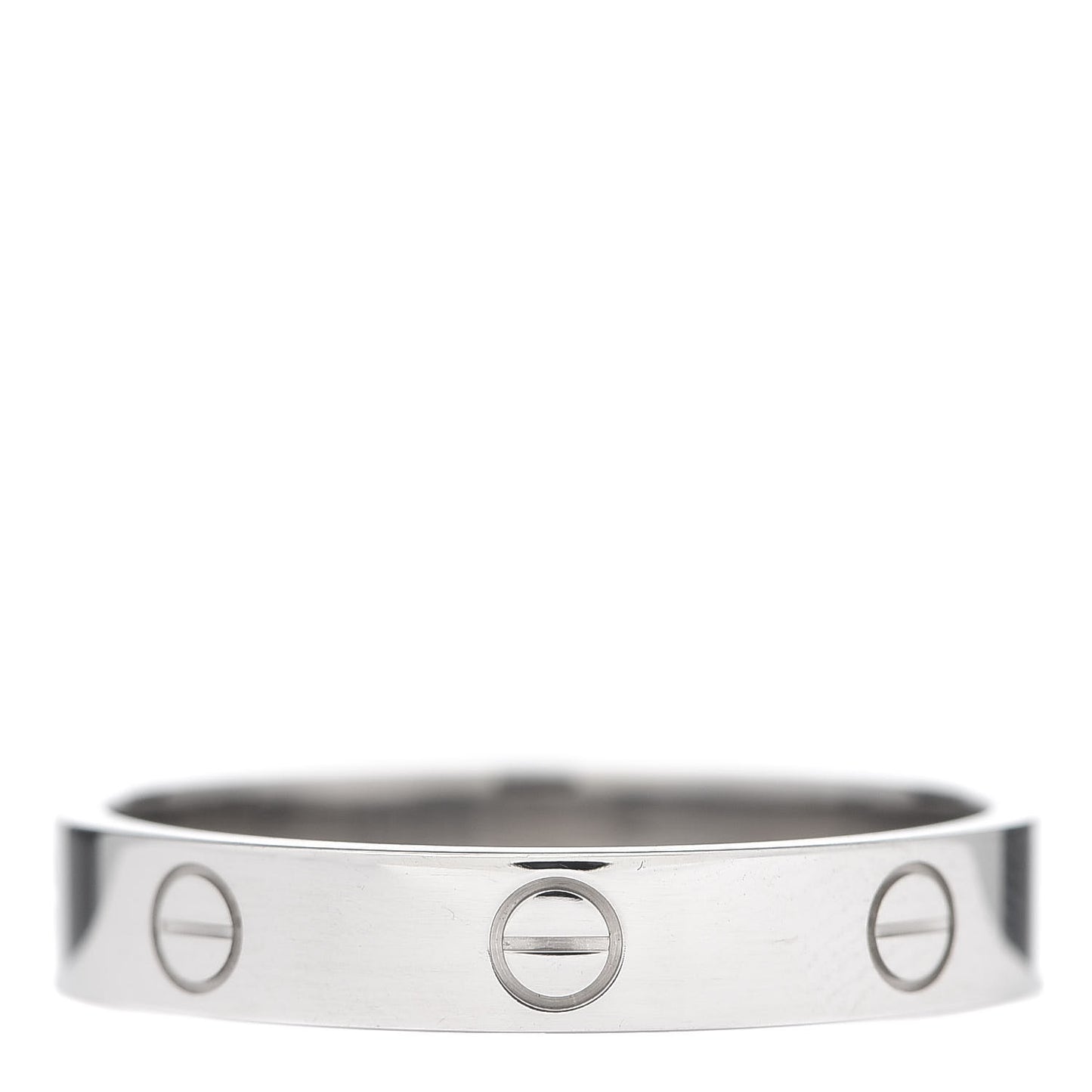 18K White Gold 3.5mm LOVE Wedding Band Ring 62 10