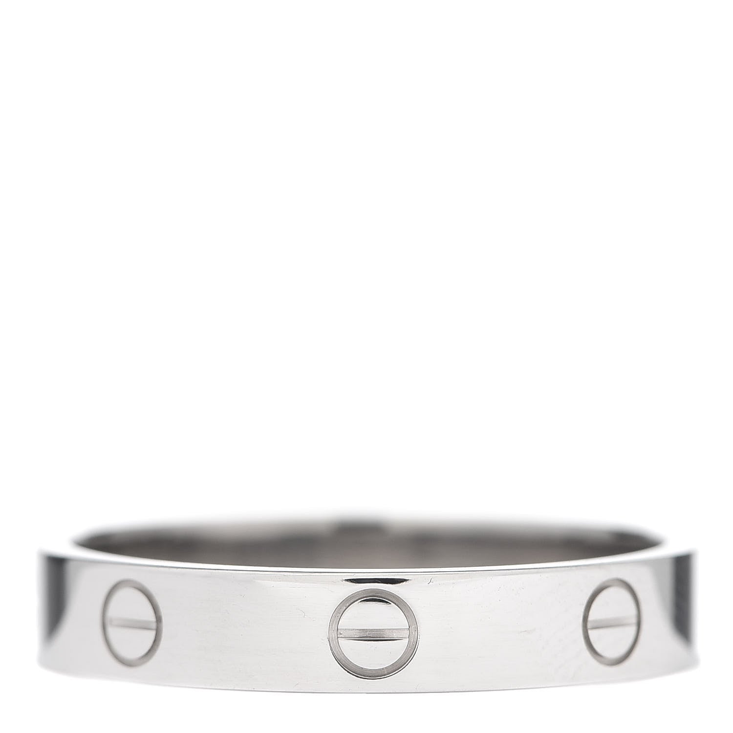 Cartier 18K White Gold 3.5mm LOVE Wedding Band Ring 62 10 3 of 5