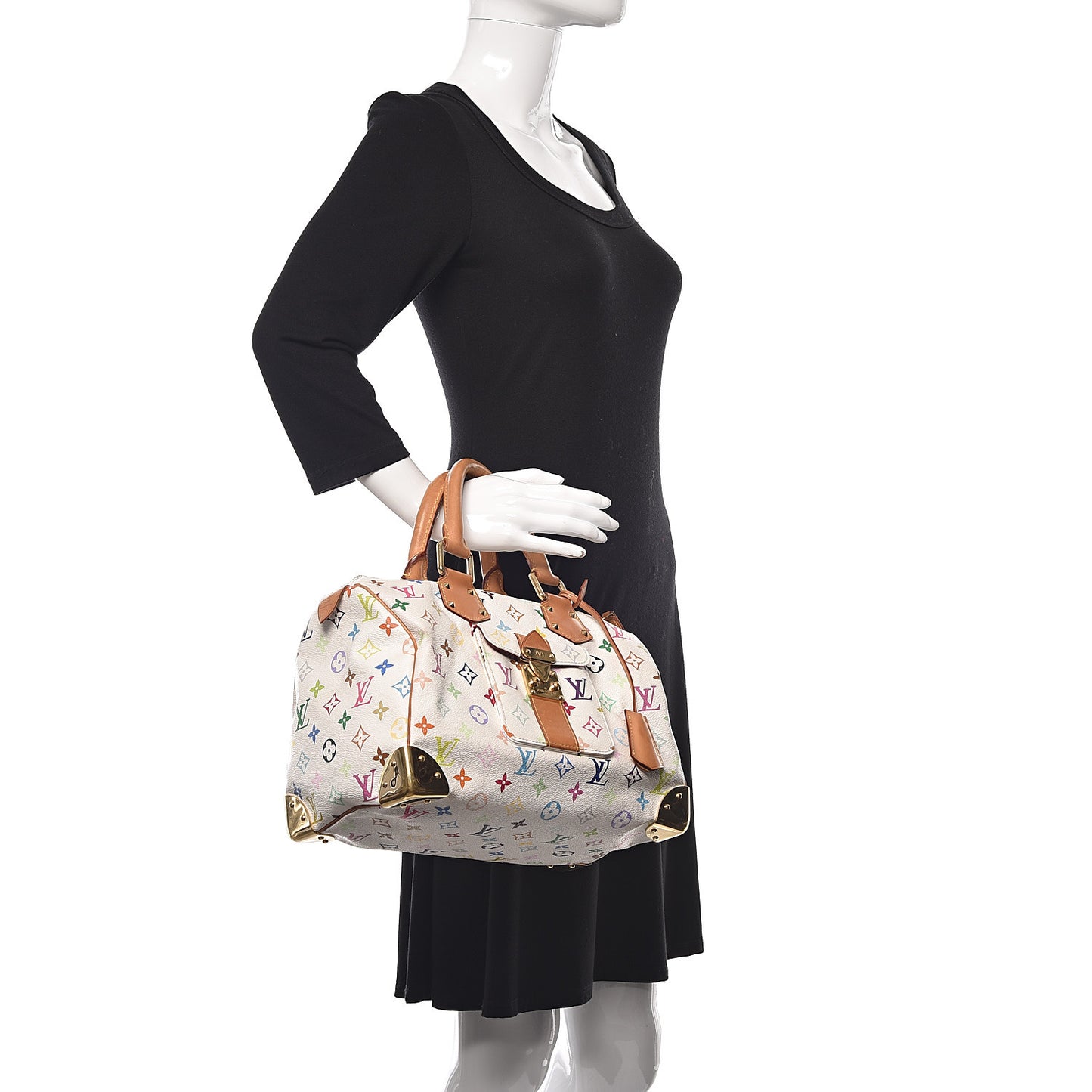 Monogram Multicolor Speedy 30 White