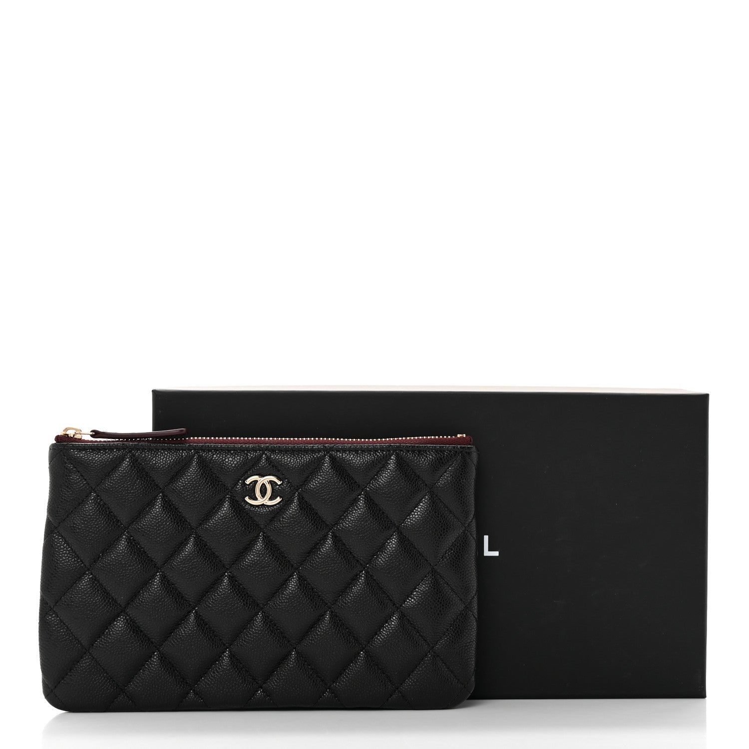 Chanel Caviar Quilted Cosmetic Case Black 8 of 8