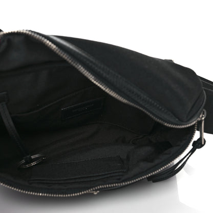 Saint Laurent Canvas Calfskin City Belt Bag Black 8 of 17