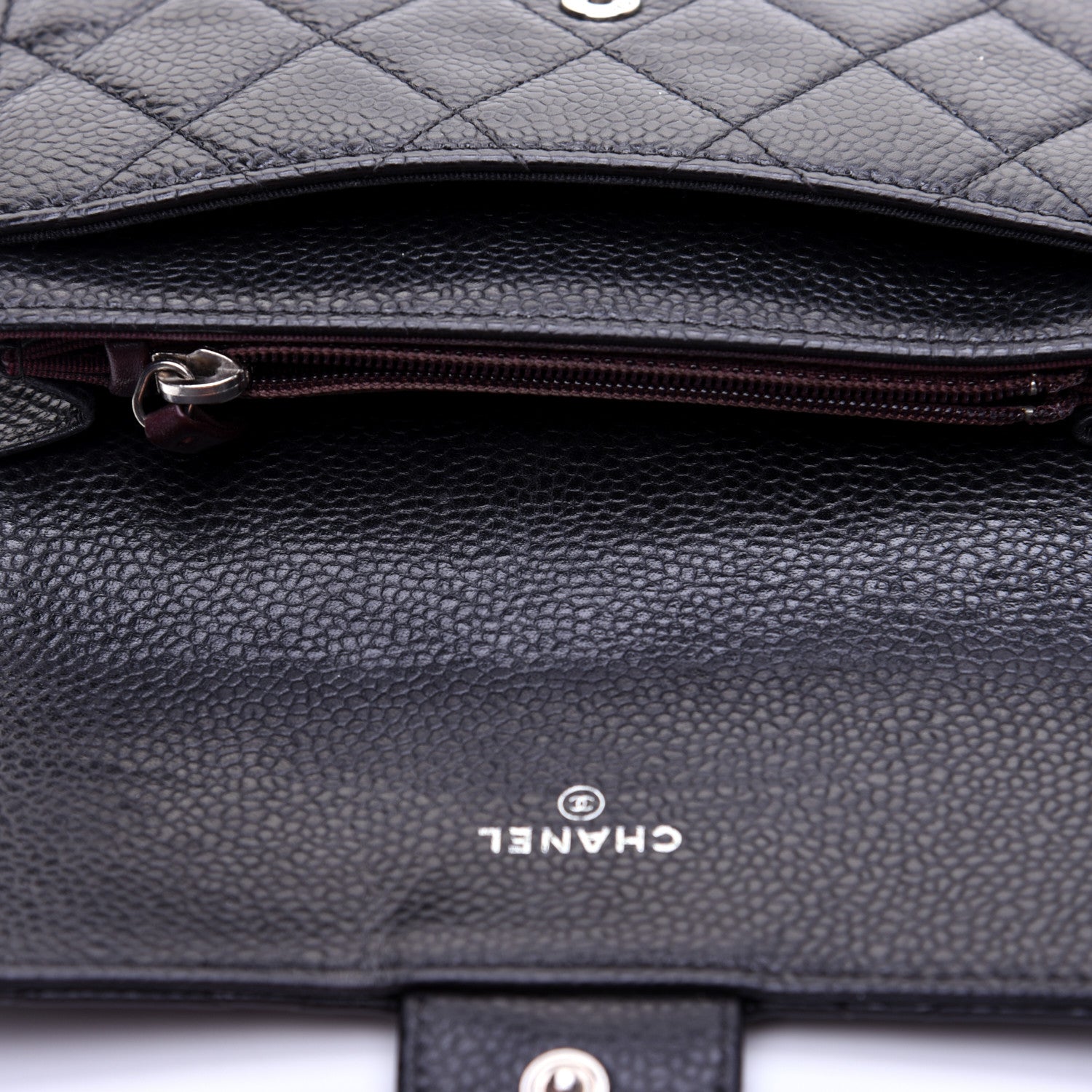 Chanel Caviar Quilted Small Flap Wallet Black 11 of 12