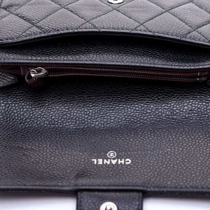 Chanel Caviar Quilted Small Flap Wallet Black 11 of 12