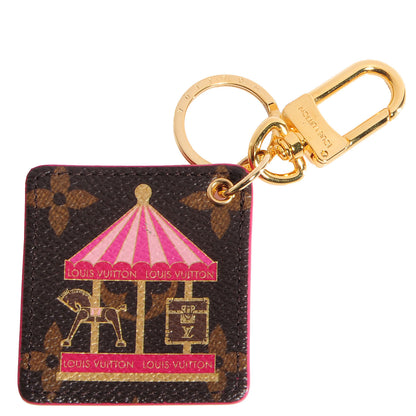 Louis Vuitton Monogram Illustre Carousel Bag Charm Key Ring Pink 1 of 6