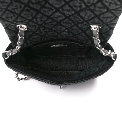Chanel Washed Denim Quilted Small Denimpression Flap Grey Black 5 of 11