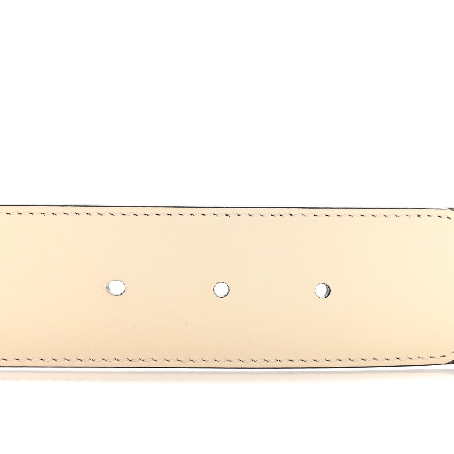 GG Supreme Monogram Matte Plutone Calfskin Double G 40mm Belt 85 34 Beige Ebony Mystic White