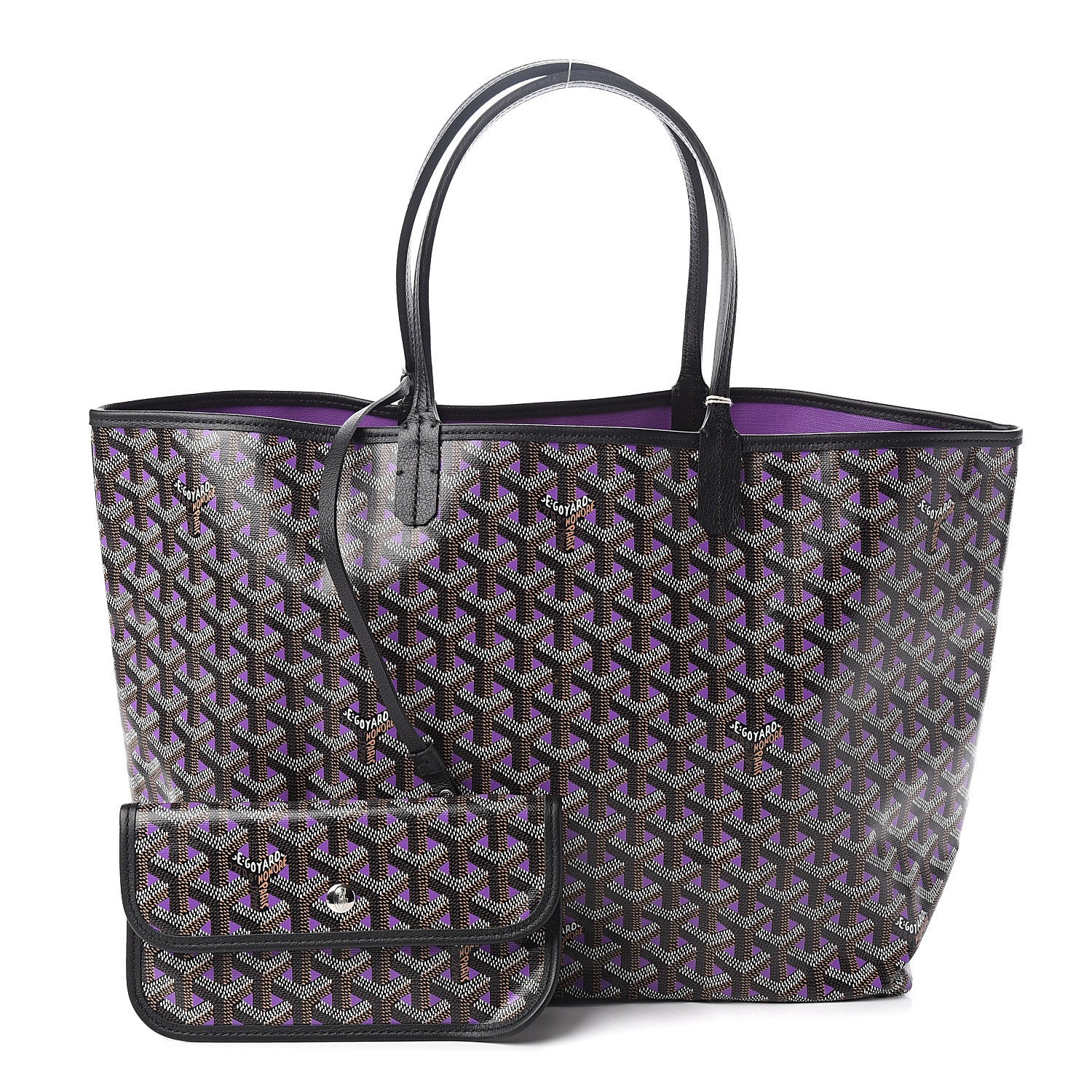 Goyard Goyardine Saint Louis Claire Voie PM Black Violet 1 of 9