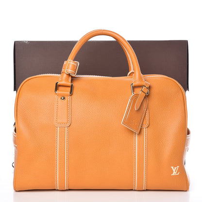 Louis Vuitton Tobago Calfskin Carryall Yellow 8 of 10