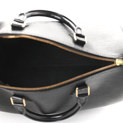 Louis Vuitton Epi Speedy 30 Black 5 of 9