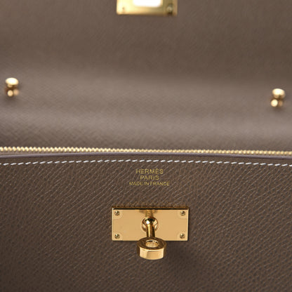 Hermes Epsom Kelly Wallet To Go Etoupe 8 of 10