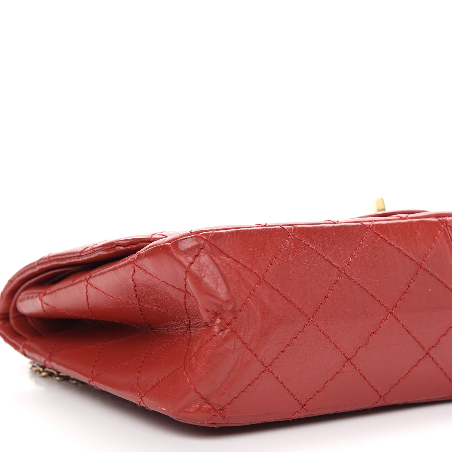 Chanel Aged Calfskin Quilted 2.55 Reissue 226 Flap Red 7 of 8