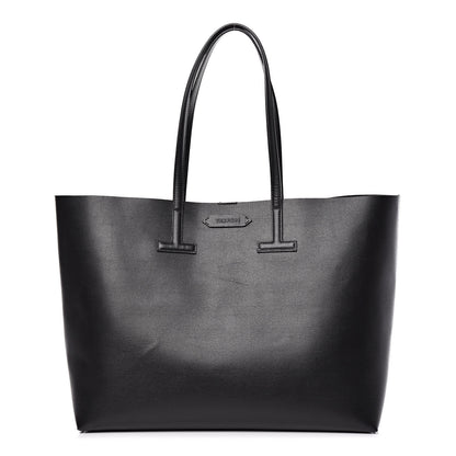 Tom Ford Saffiano Medium T Tote Black 1 of 11