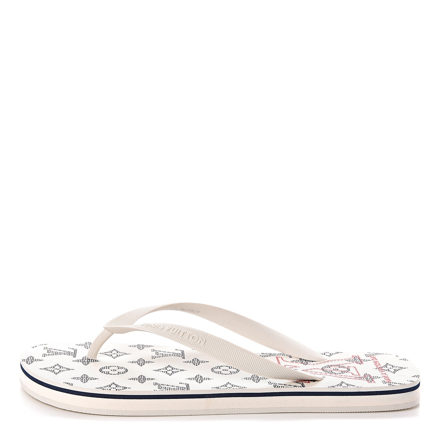 Rubber Mens Molitor Thong Sandals 9 White