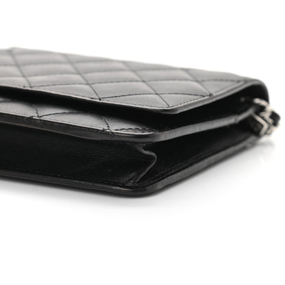 Chanel Calfskin Quilted Cambon Wallet On Chain WOC Black 11 of 12